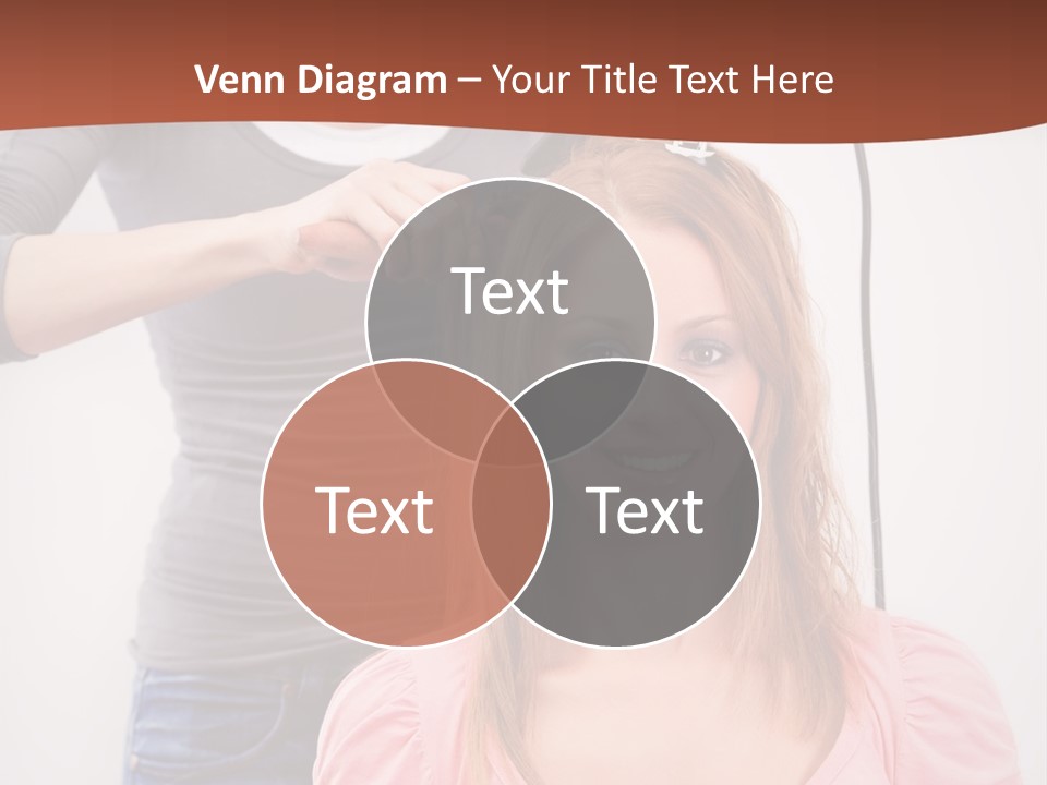 Hair Drying Cheerful PowerPoint Template