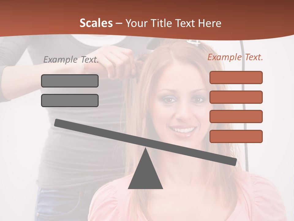 Hair Drying Cheerful PowerPoint Template