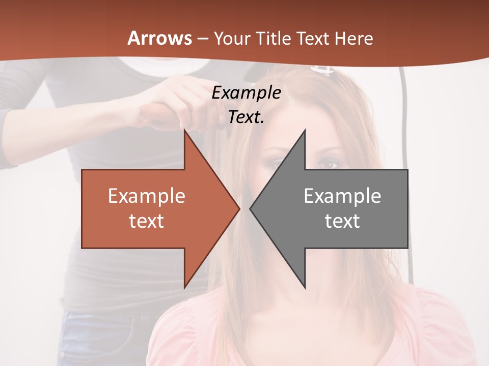 Hair Drying Cheerful PowerPoint Template