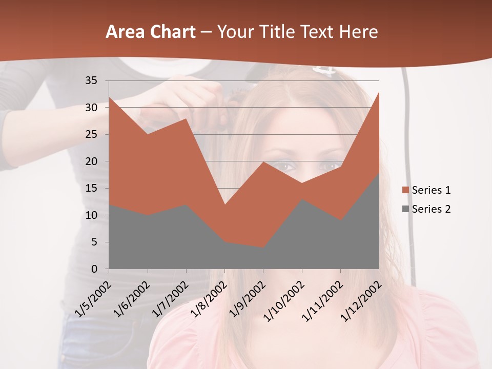 Hair Drying Cheerful PowerPoint Template