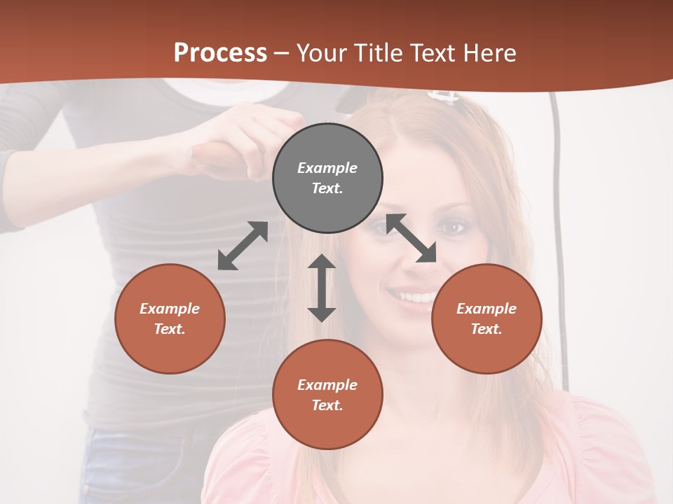 Hair Drying Cheerful PowerPoint Template