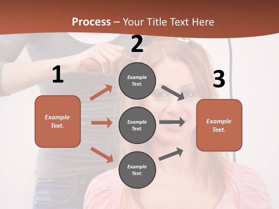 Hair Drying Cheerful PowerPoint Template