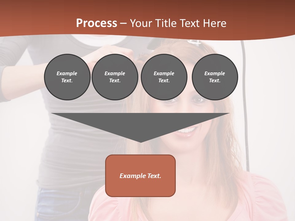 Hair Drying Cheerful PowerPoint Template