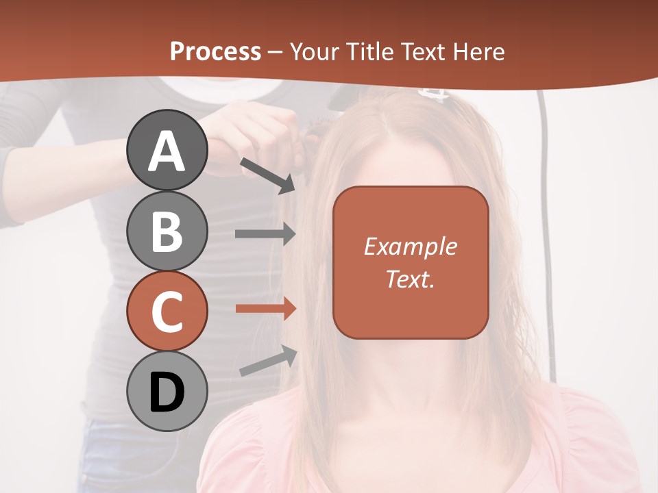 Hair Drying Cheerful PowerPoint Template