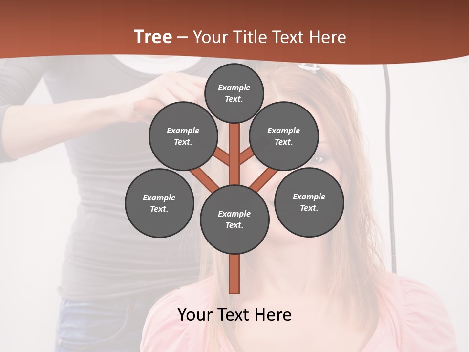 Hair Drying Cheerful PowerPoint Template