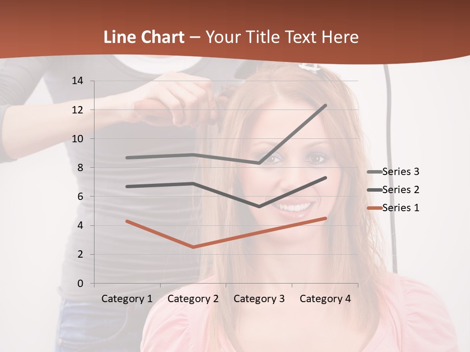 Hair Drying Cheerful PowerPoint Template
