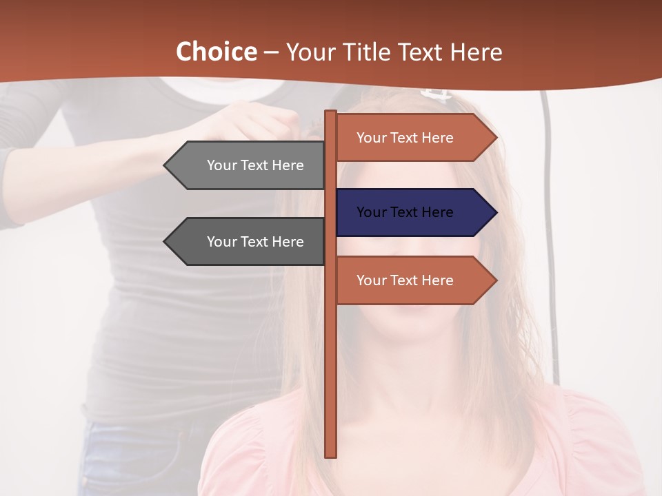 Hair Drying Cheerful PowerPoint Template