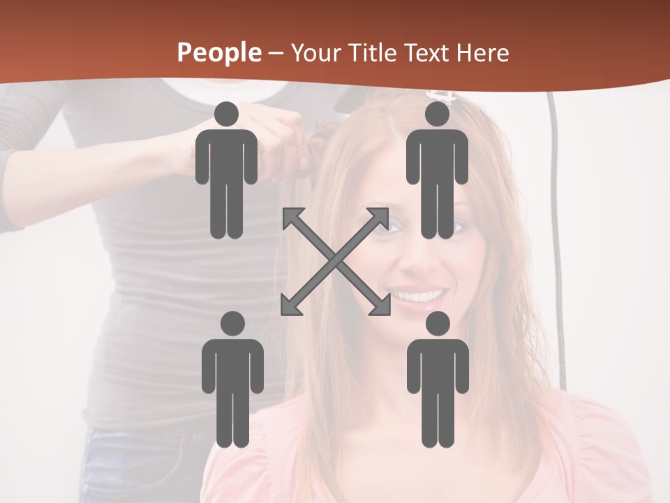 Hair Drying Cheerful PowerPoint Template