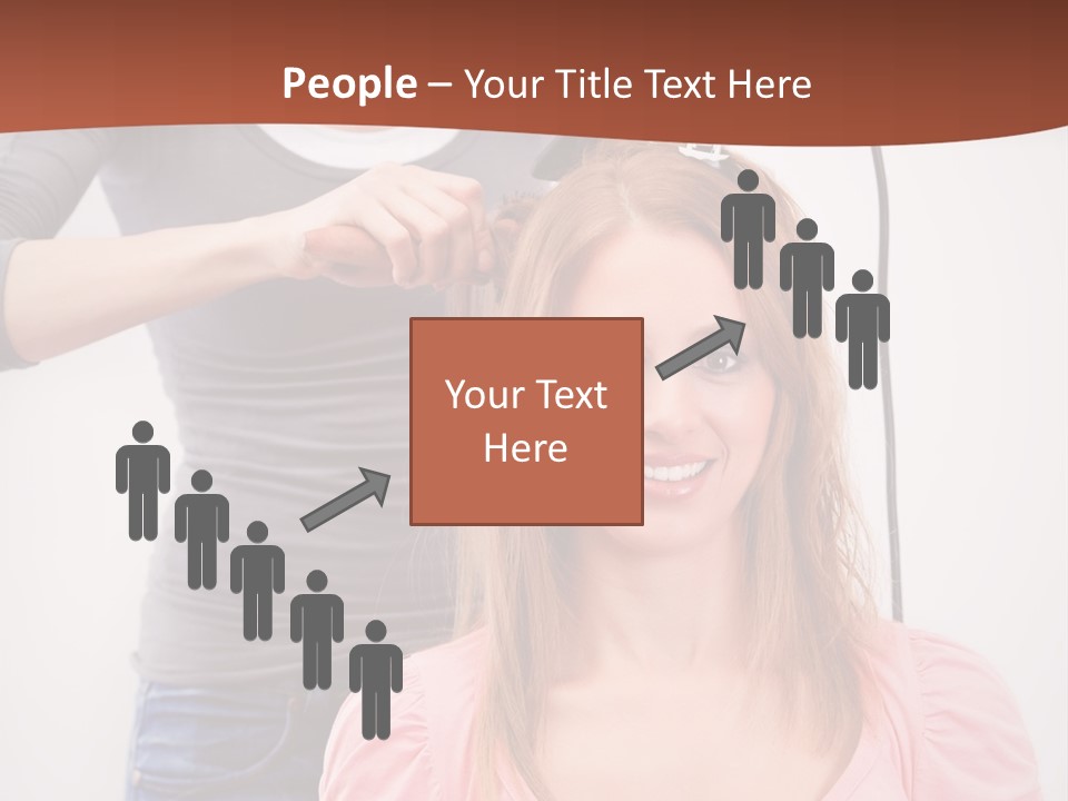Hair Drying Cheerful PowerPoint Template