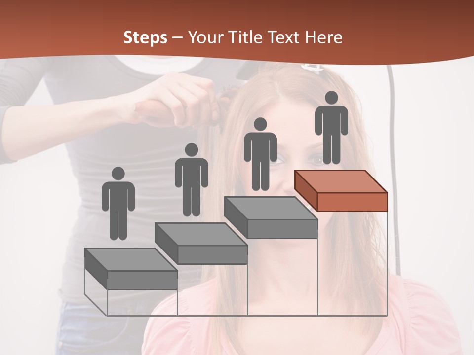 Hair Drying Cheerful PowerPoint Template