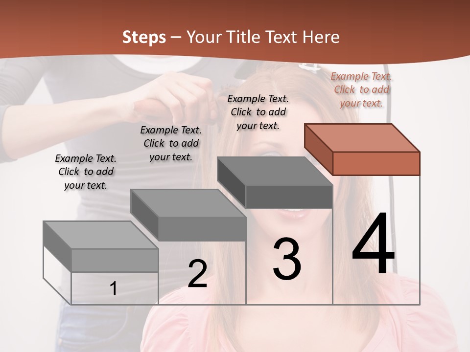Hair Drying Cheerful PowerPoint Template