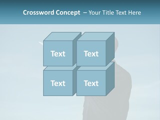 Stretching Businessman Fly PowerPoint Template
