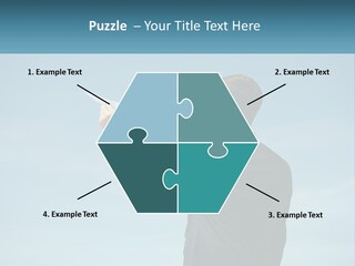 Stretching Businessman Fly PowerPoint Template