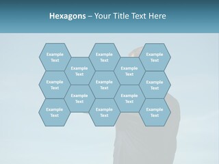 Stretching Businessman Fly PowerPoint Template