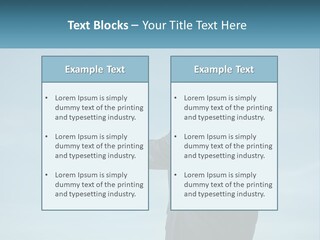 Stretching Businessman Fly PowerPoint Template