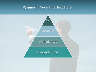 Stretching Businessman Fly PowerPoint Template