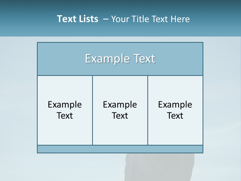 Stretching Businessman Fly PowerPoint Template