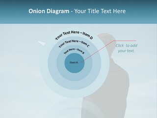 Stretching Businessman Fly PowerPoint Template