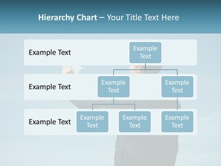 Stretching Businessman Fly PowerPoint Template