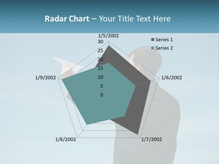 Stretching Businessman Fly PowerPoint Template