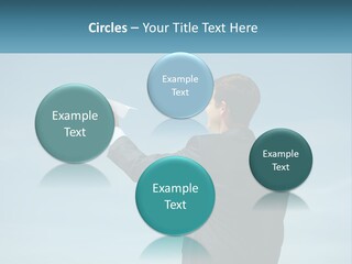 Stretching Businessman Fly PowerPoint Template