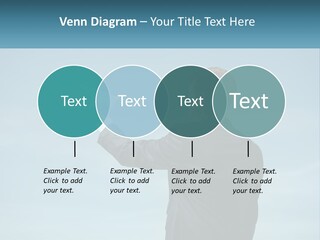 Stretching Businessman Fly PowerPoint Template