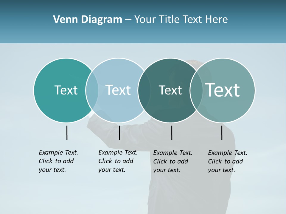 Stretching Businessman Fly PowerPoint Template