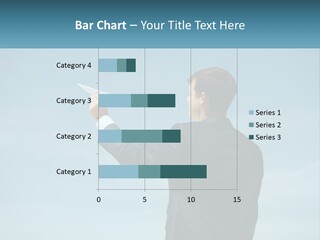 Stretching Businessman Fly PowerPoint Template