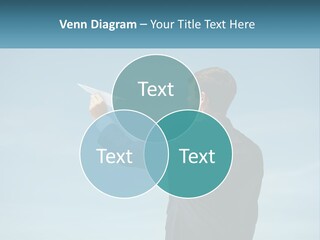 Stretching Businessman Fly PowerPoint Template