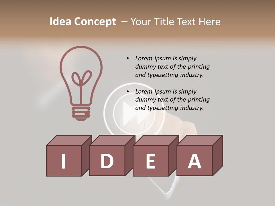 Interface Return Computer PowerPoint Template