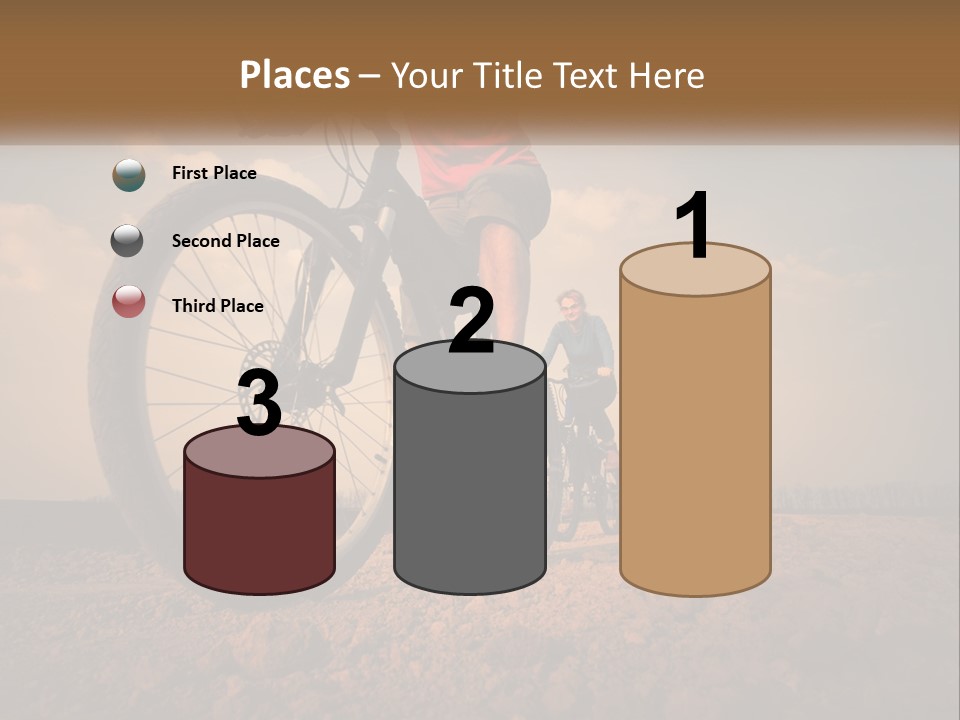 Extreme Bicycle Person PowerPoint Template