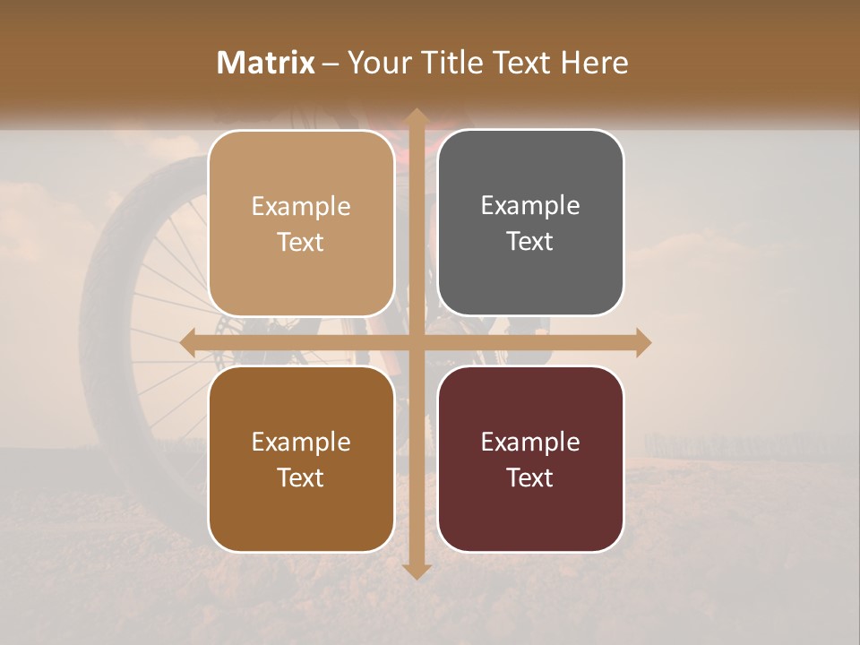 Extreme Bicycle Person PowerPoint Template