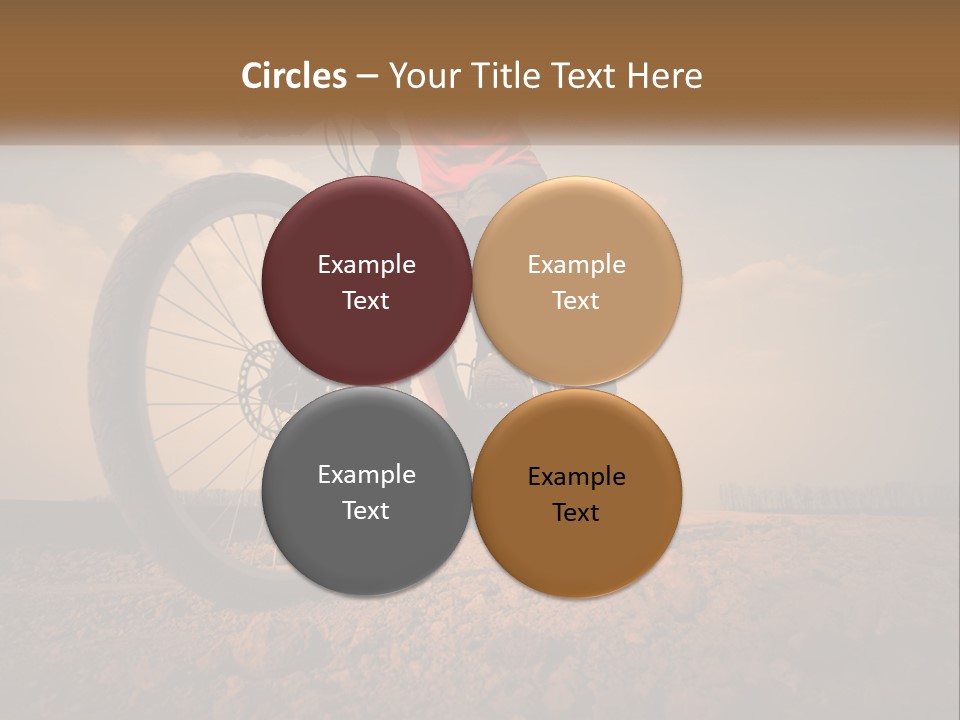 Extreme Bicycle Person PowerPoint Template