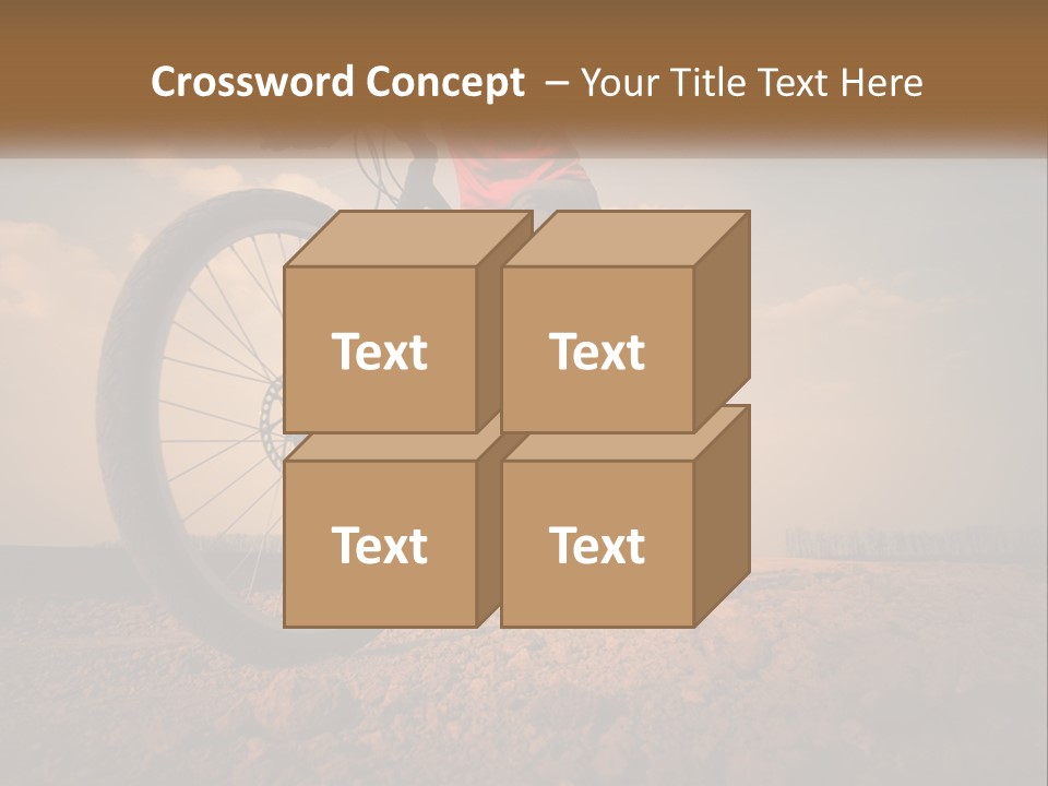 Extreme Bicycle Person PowerPoint Template