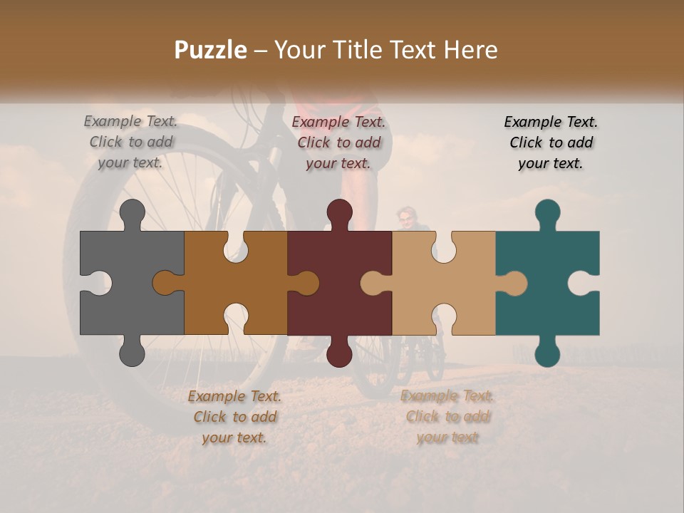 Extreme Bicycle Person PowerPoint Template