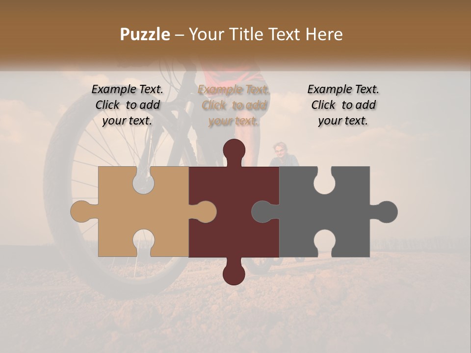 Extreme Bicycle Person PowerPoint Template