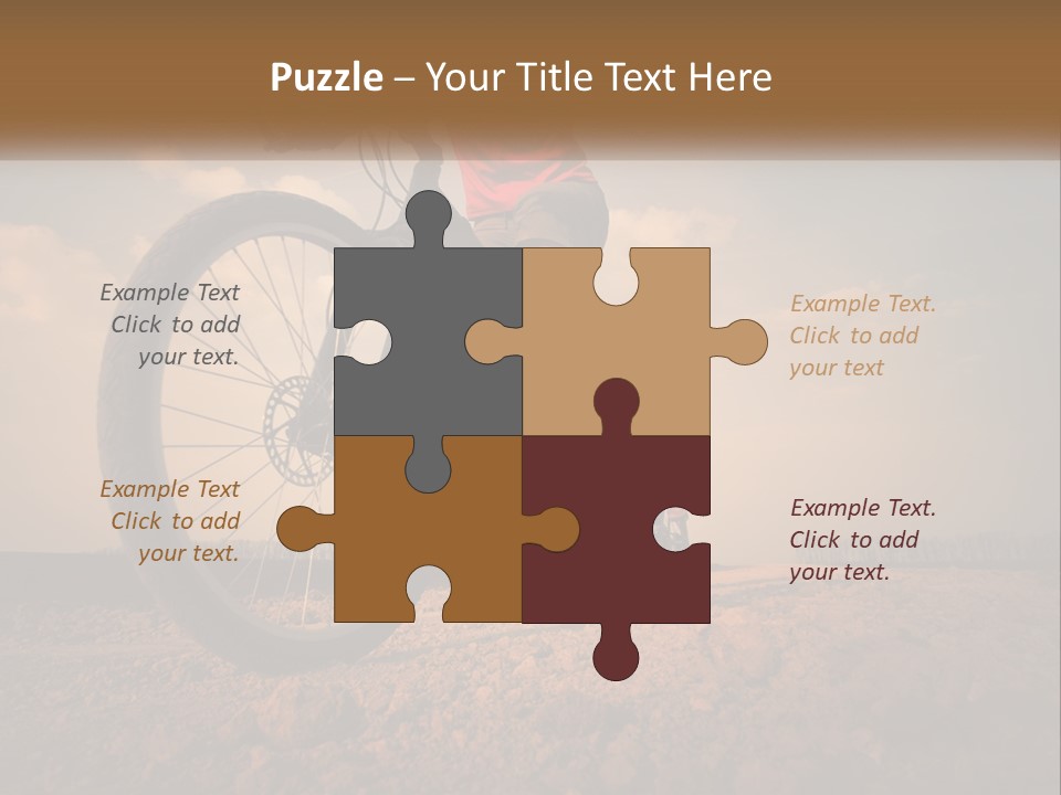 Extreme Bicycle Person PowerPoint Template