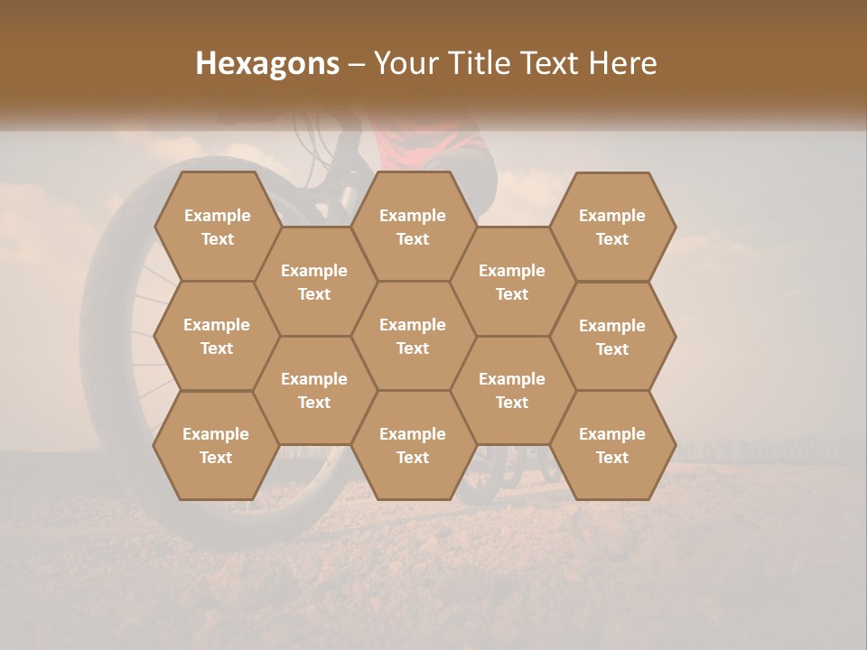 Extreme Bicycle Person PowerPoint Template