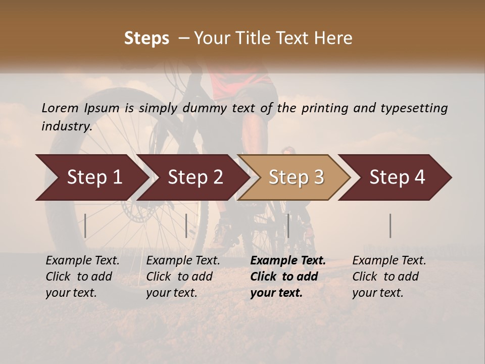 Extreme Bicycle Person PowerPoint Template
