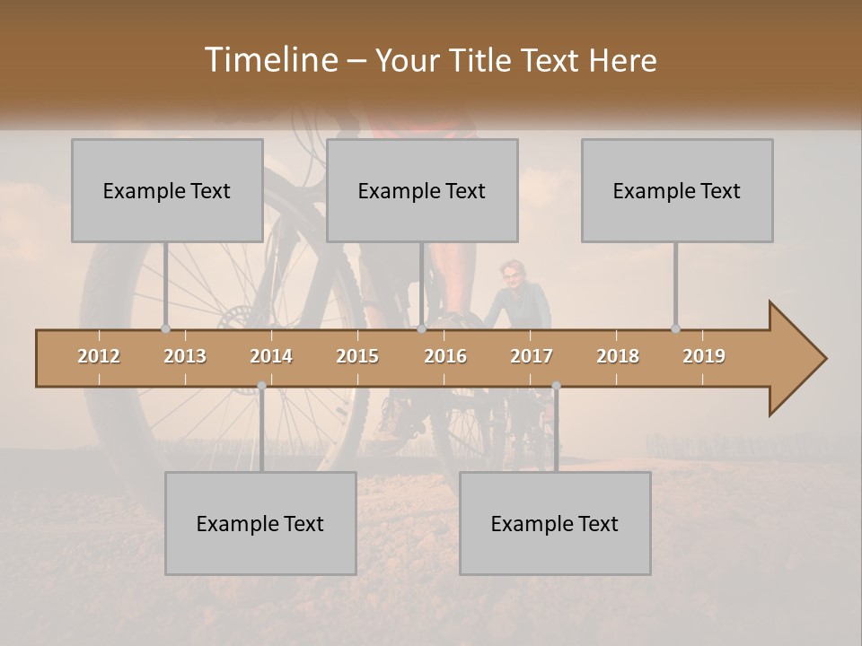 Extreme Bicycle Person PowerPoint Template