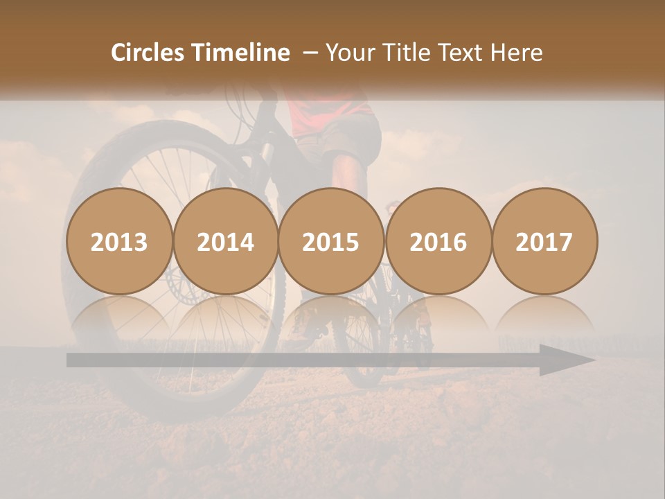 Extreme Bicycle Person PowerPoint Template