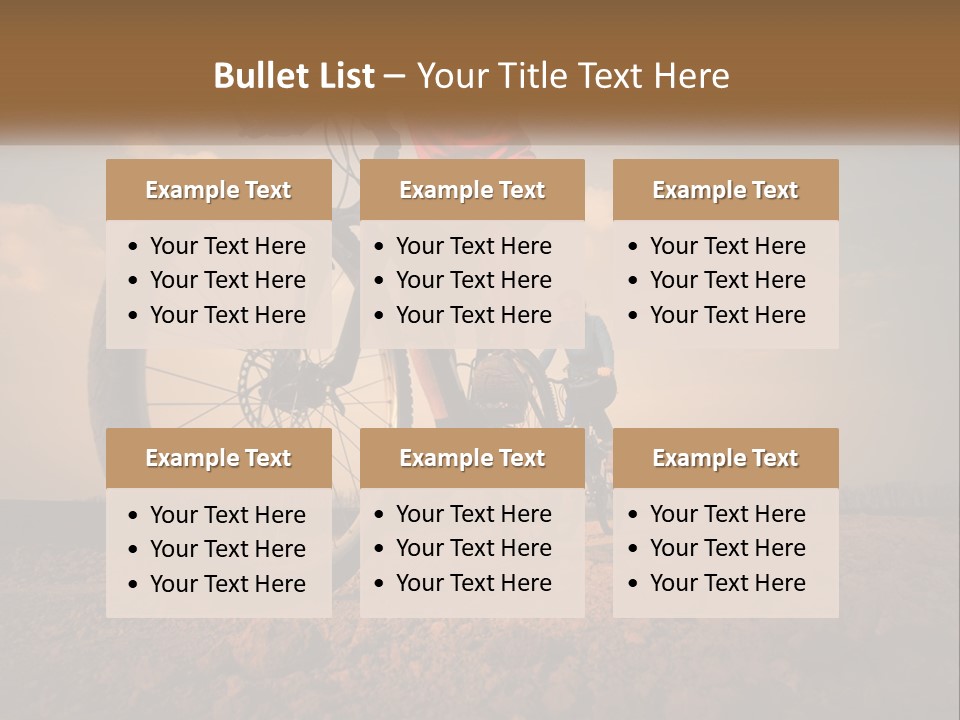 Extreme Bicycle Person PowerPoint Template