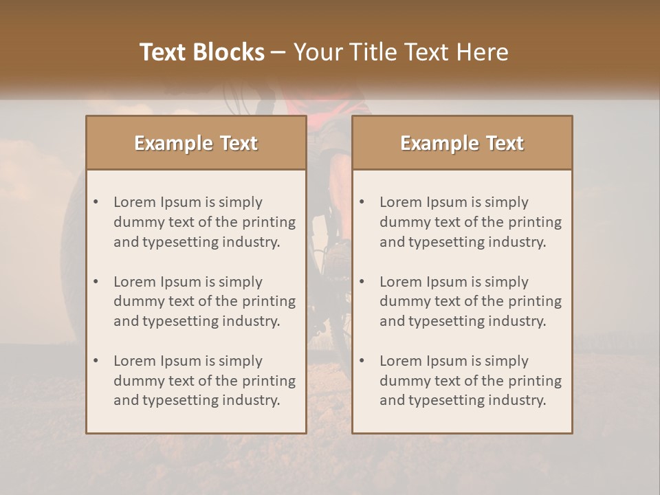 Extreme Bicycle Person PowerPoint Template
