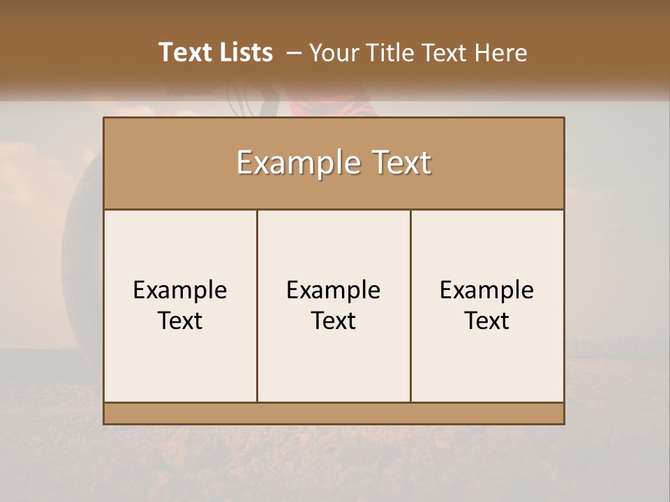 Extreme Bicycle Person PowerPoint Template