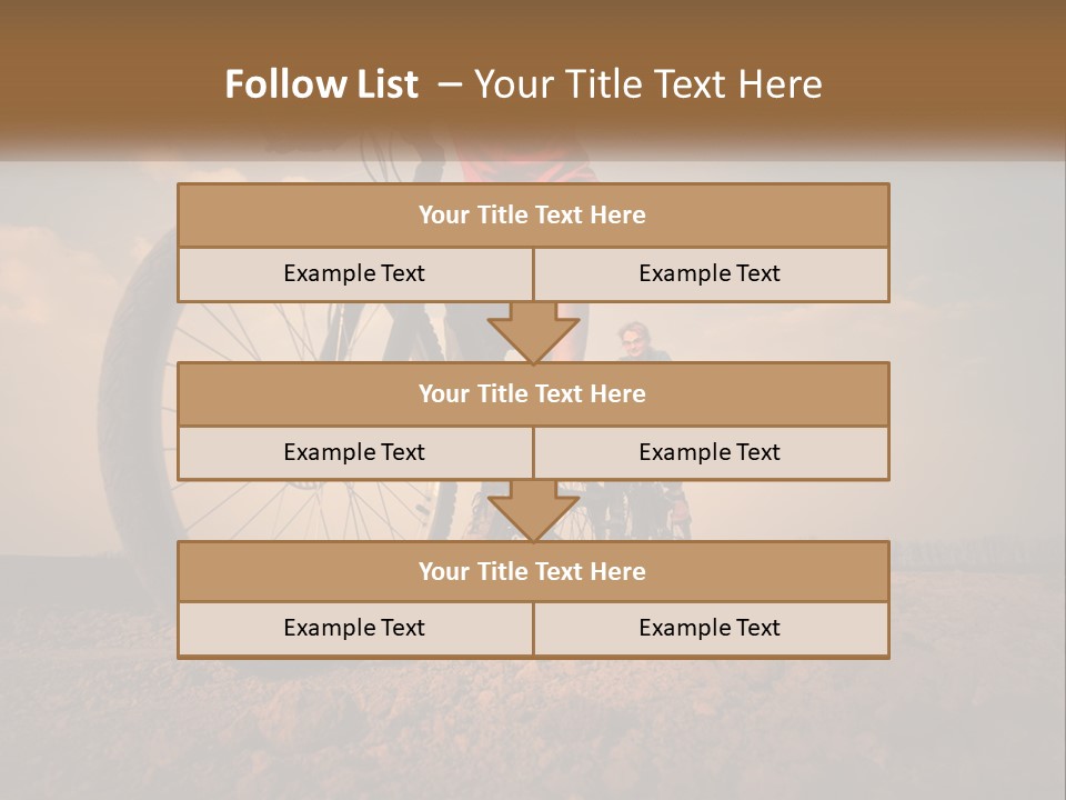 Extreme Bicycle Person PowerPoint Template