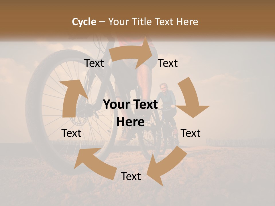 Extreme Bicycle Person PowerPoint Template