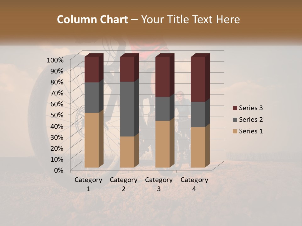 Extreme Bicycle Person PowerPoint Template
