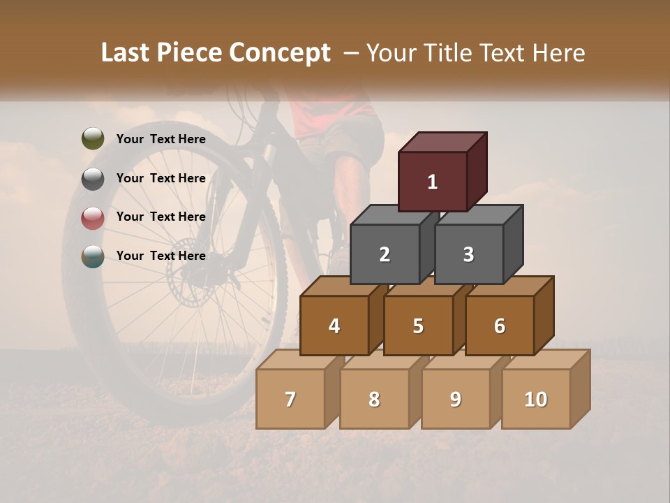 Extreme Bicycle Person PowerPoint Template