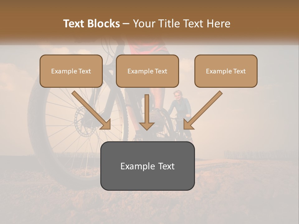 Extreme Bicycle Person PowerPoint Template