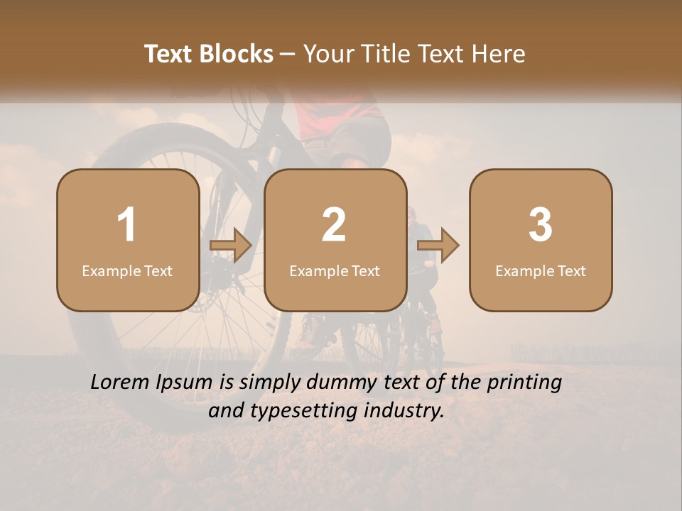 Extreme Bicycle Person PowerPoint Template